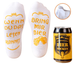 Bier-Socken Weiß